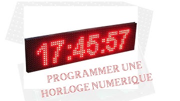 horloge numérique avec les afficheurs matriciels
