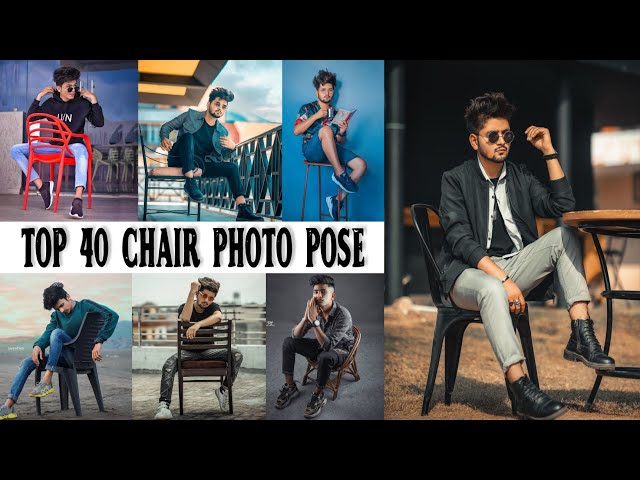 Young man posing on a high chair | Male models poses, Sitting pose  reference, Studio poses