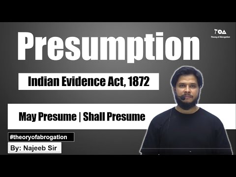 Presumptions under Evidence