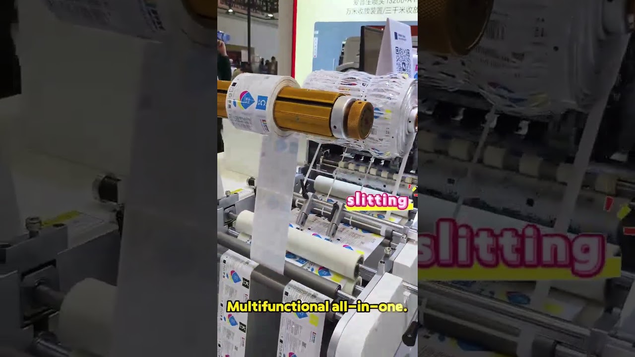 print cut in one label machine