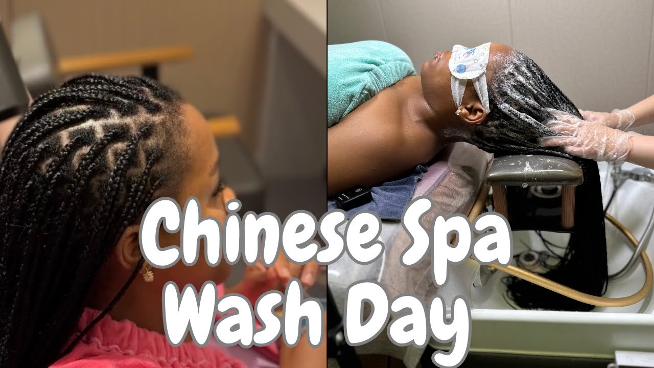 ASMR: BRAIN MELTING CHINESE SPA CLEANSING ON SCALP & BRAIDS | I was in Heaven!