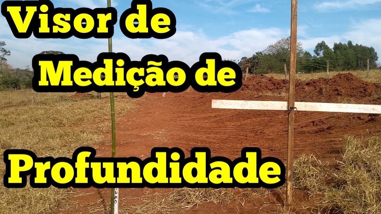 Visor de Medição de Profundidade  Galerias, Água, Esgoto,Drenagem,Canaletas e afins