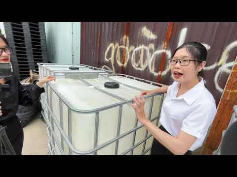 Video Tank IBC 1000 lít ,thùng nhựa IBC 1 khối ,tank nhựa 1... - youtube