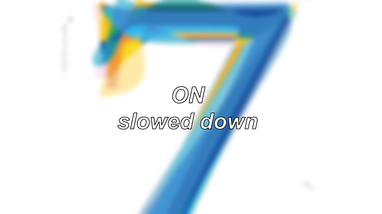 BTS ft. Sia – ON | Slowed Down