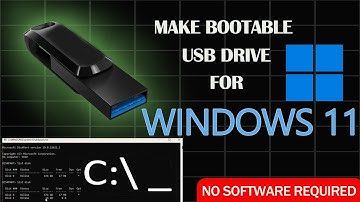 How to make a bootable usb drive for Windows 11 using command prompt cmd | No software required