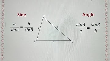 SINE RULE - MISSING SIDES & ANGLES