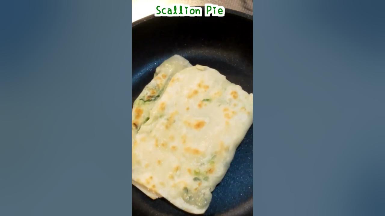 Super Crisp green onion pie | Taiwanese scallion pancakes #shorts