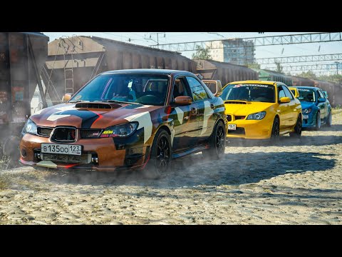 ВСЕ ОФИГЕЛИ! Боевые SUBARU WRX STI  против  ЗЛЫХ AUDI , SKODA и VW Golf R