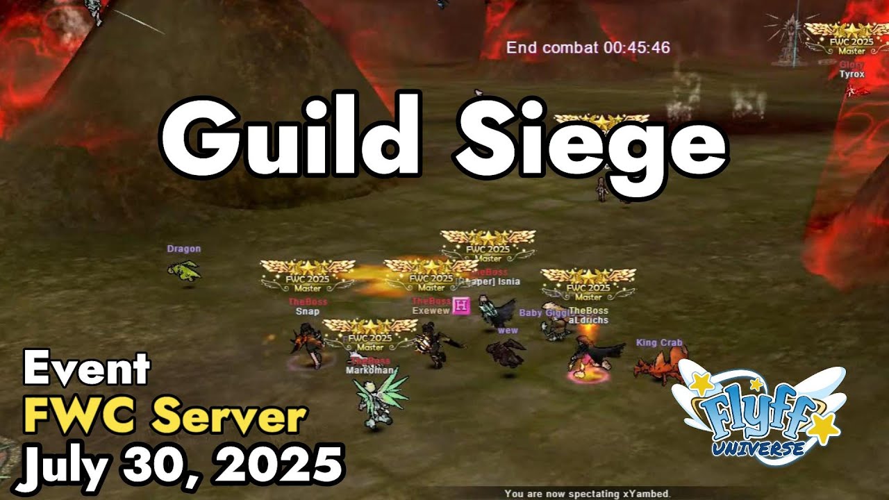 Flyff Guild Siege Mini Map Guild Siege (Flyff World Championship) July 30, 2025 | Flyff Universe ...