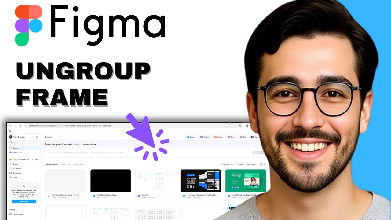 How to remove or ungroup a frame in Figma - Easy Guide (2026) - YouTube