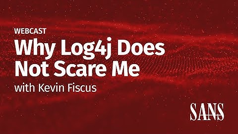 Why Log4j Does Not Scare Me