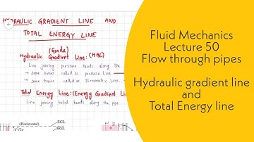 Fluid Mechanics | L50 | Flow through pipes | Hydraulic Gradient line|Total energy line | GATE, ESE