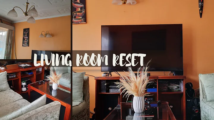 2023 LIVING ROOM RESET | HOW TO CLEAN SMALL SPACES