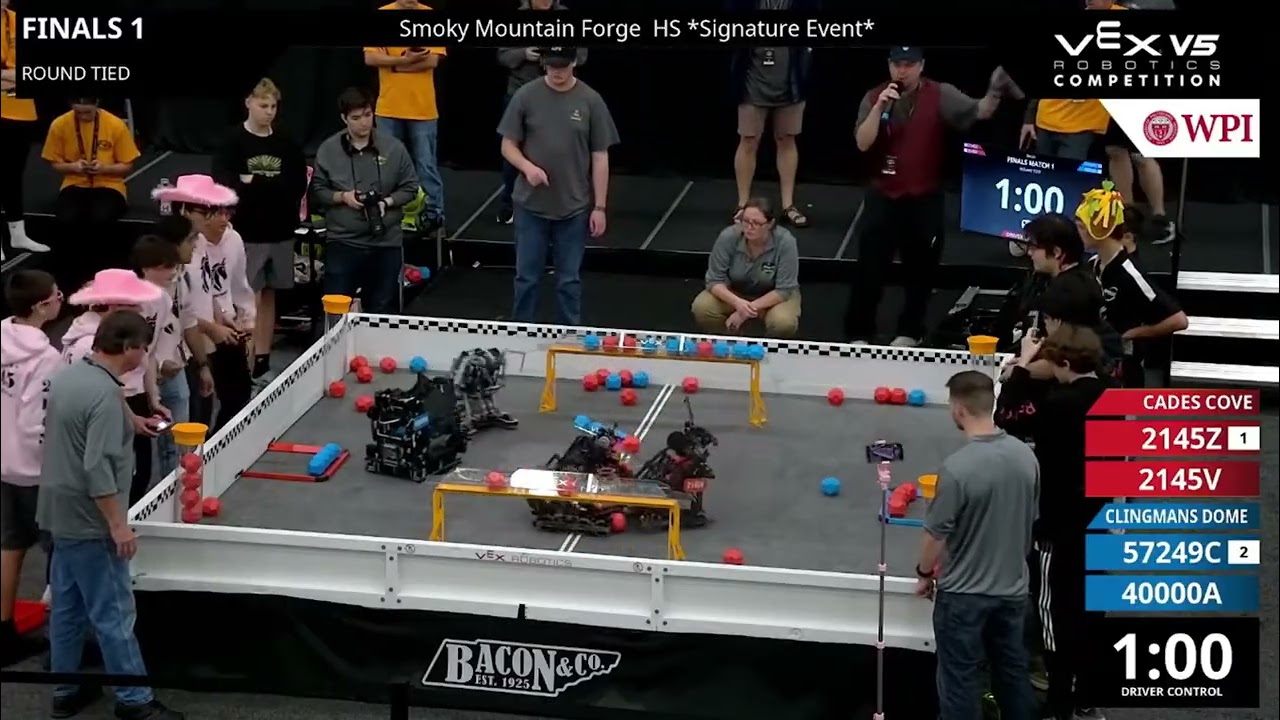 2145 - Финал Smoky Mountain Forge 1 I Vex Robotics I V5RC Push Back I VRC Signature Event