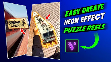 Easy Create Neon Effect Puzzle🔥Motion Ninja Tutorial ??