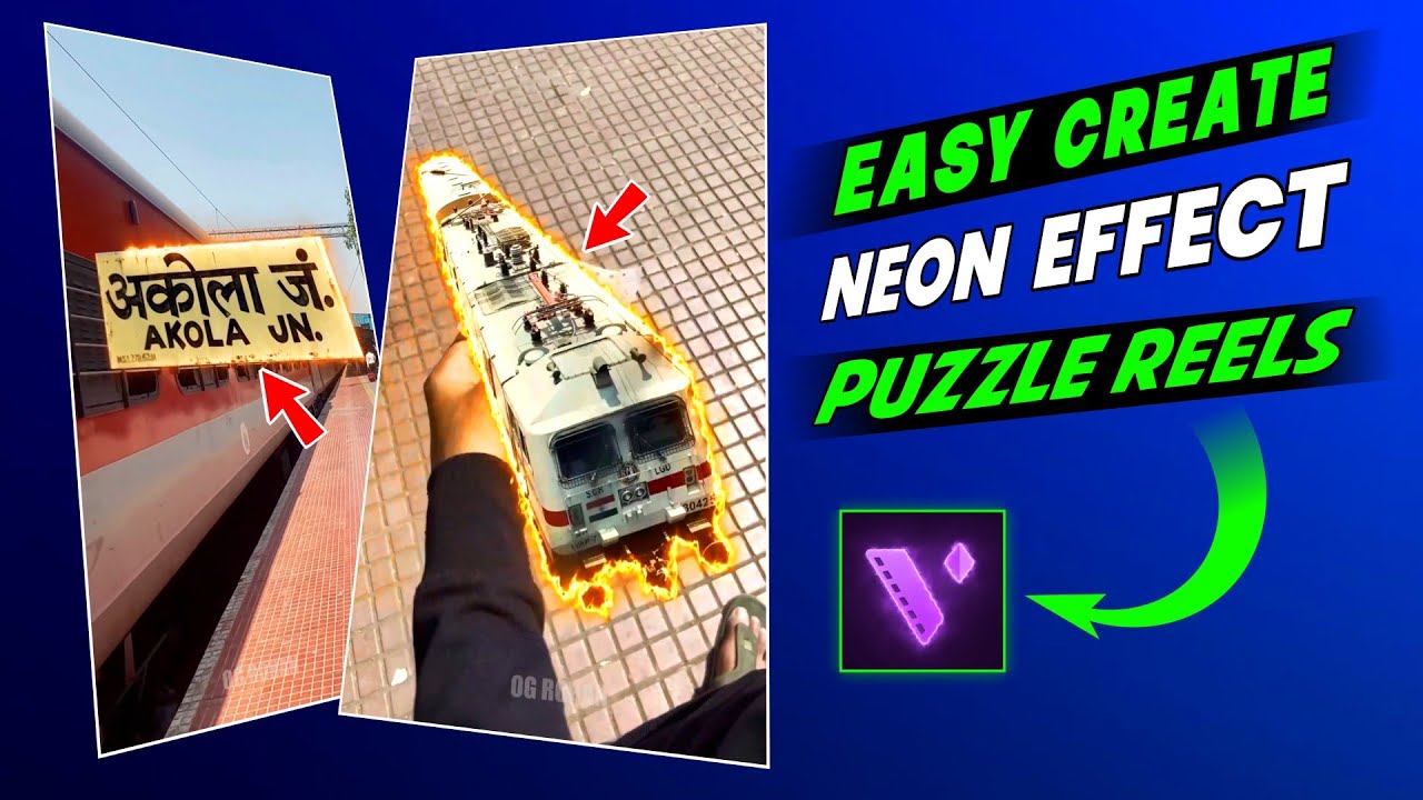 Easy Create Neon Effect Puzzle🔥Motion Ninja Tutorial ??