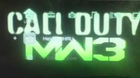 CoD Modern Warfare 3 Dynamic/Animated PS3 theme - Download and preview!