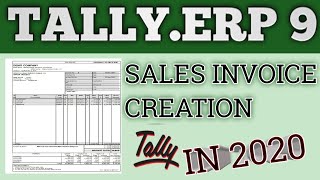 Sale Bill Create in Tally Erp9 | How to create sales bill