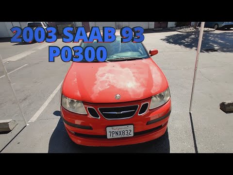 2003 Saab 93 2.0t пропуски зажигания во всех цилиндрах p0300 неустойчивая работа на холостом ходу