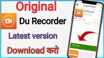Original Du Screen Recorder Kaise download Kare | Du Recorder kaise Download Kare |