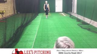 Elizabeth Schaefer is putting in the work at Lee's Pitching Academy.