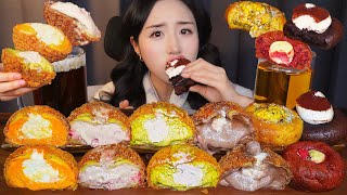 картинка: 🍪 Слойки с Заварным Кремом & Жевательное Печенье АСМР Десерт МукбангㅣDessert Bread Mukbang