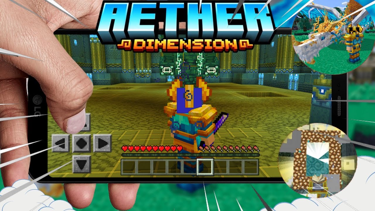 ESSE ADDON DO AETHER SUPEROU o MOD DE PC NO MINECRAFT PE! AVENTURA NO ...