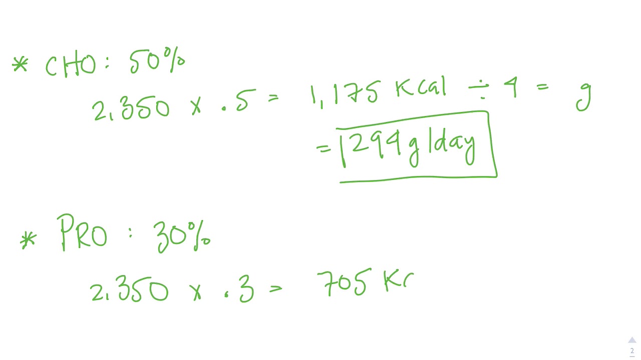 Converting Kcal To Grams YouTube