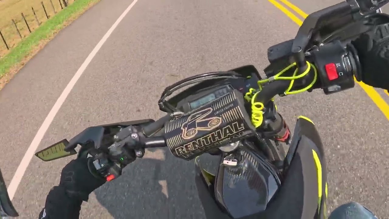 Velocidad máxima (top speed)de mi #husqvarna701 #supermoto sin modificaciones electricas  🔥 