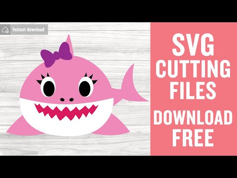 Sister Shark Baby Shark SVG Free Cut Files for Silhouette Cricut