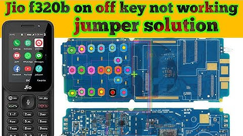 Jio f320b on off key jumper solution| f320b power button not working solution