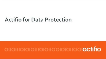 Actifio Data protection - How it Works