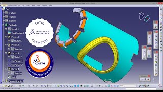 How to create a mechanical part using CATIA Part Design and Generative Shape Design 82