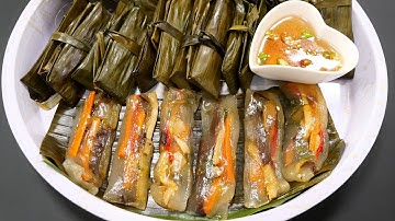 Bánh Bột Lọc Chay, Bí quyết trộn Bột rất nhẹ nhàng,đơn giản làm Bánh Lọc Lá Huế mềm dai, Vanh Khuyen