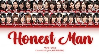 AKB48 × JKT48 - Honest Man | Color Coded Lyrics (KAN/ROM/INA)
