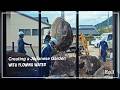 (Pro.69 - Ep.1) 庭師が滝と水の流れのある日本庭園を作る。