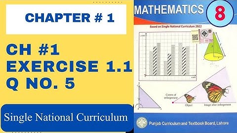 Math Class 8th Exercise 1.1Q No.5 | Math Class 8th Chapter 1 | Single National Curriculum New Slybus