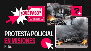ESCALA la PROTESTA POLICIAL en MISIONES: suma DOCENTES y nuevos sectores | Qué Pasó