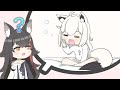 【手描き】フブキの寝起きが可愛すぎる逆凸配信【白上フブキ/大神ミオ/ホロライブ切り抜き/切り抜き漫画】