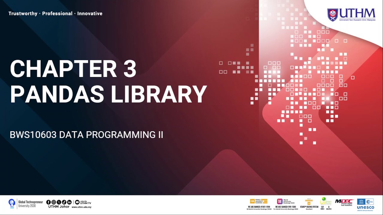 Panda Library Animation Chapter 3 Pandas Library Part 4 - YouTube