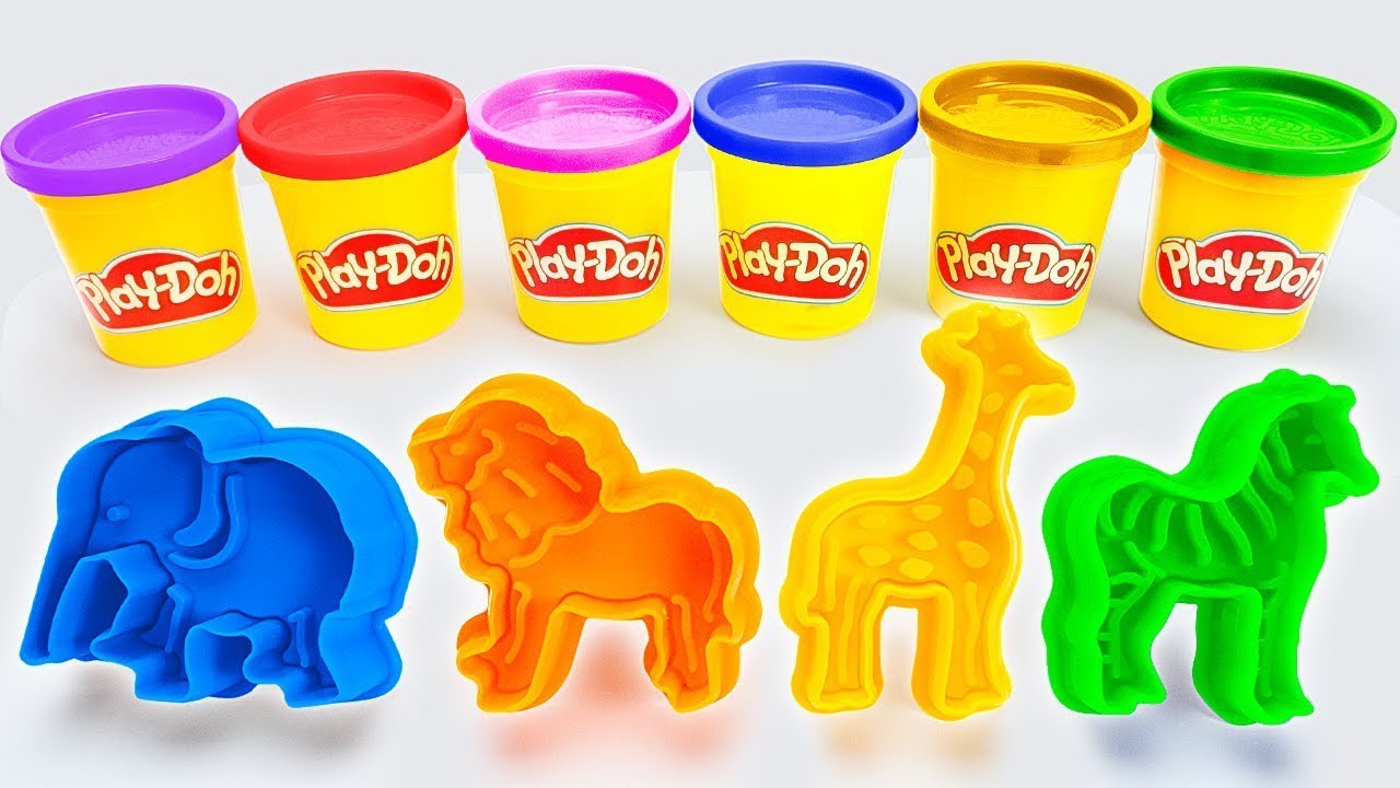 Juego de Animales con Masa de Moldear 🦁🎨 Video Creativo para Niños 👶✨