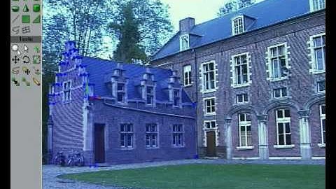 Modelling a castle with VideoTrace