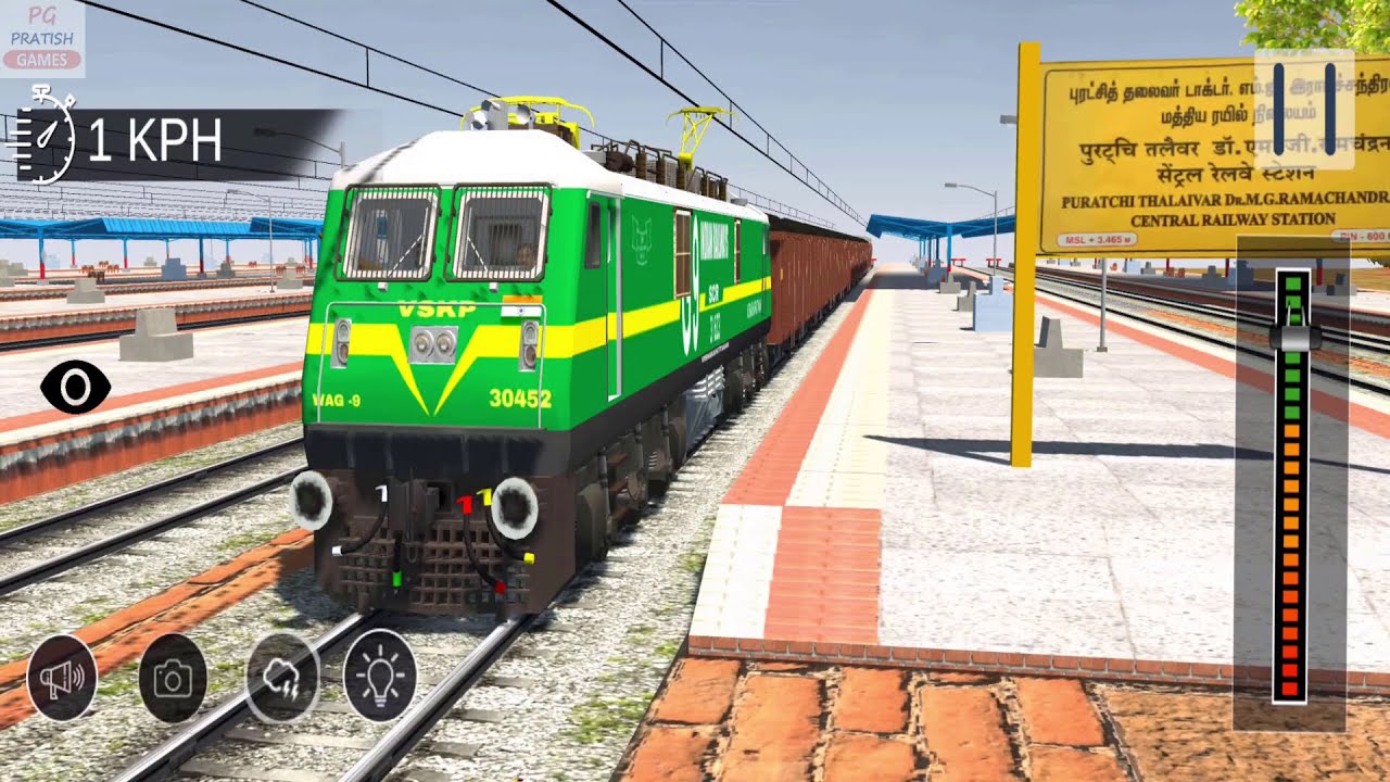 Malgadi Driving in Indian Railway Train Simulator Android Gameplay | Goods Train Games Android