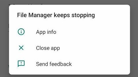 how to fix file manager keeps stopping oneplus