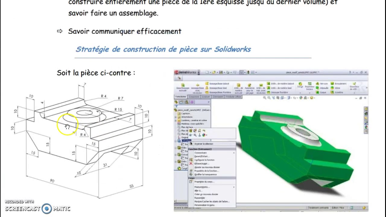 Explication correction test capteur (Modélisation sous SW) - YouTube