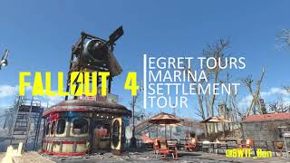 Fallout 4 Egret Tours Marina Settlement Tour - NO MODS