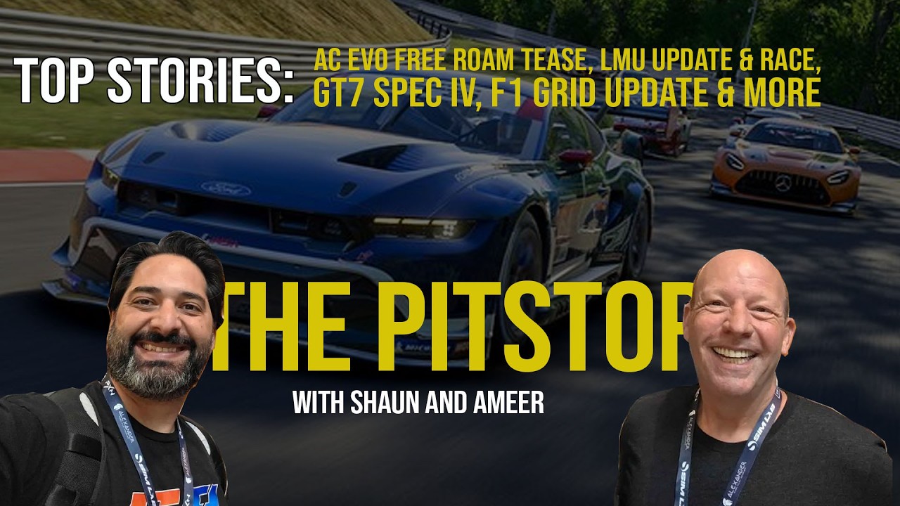The Pitstop - AC EVO Free Roam Tease, LMU Update & Race, GT7 Spec IV, F1 Grid Update & More