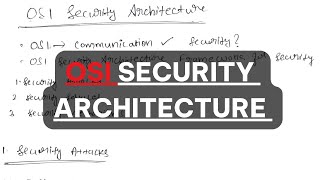 #2 OSI Security Architecture  Explained in English | Cryptography and Network Security