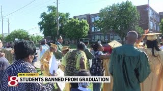 Students banned from graduation