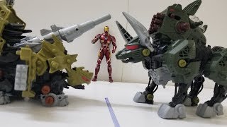 Zoids toy ゾイド Zoids wild 28 Bazootle vs Zoids wild 27 cannon bull